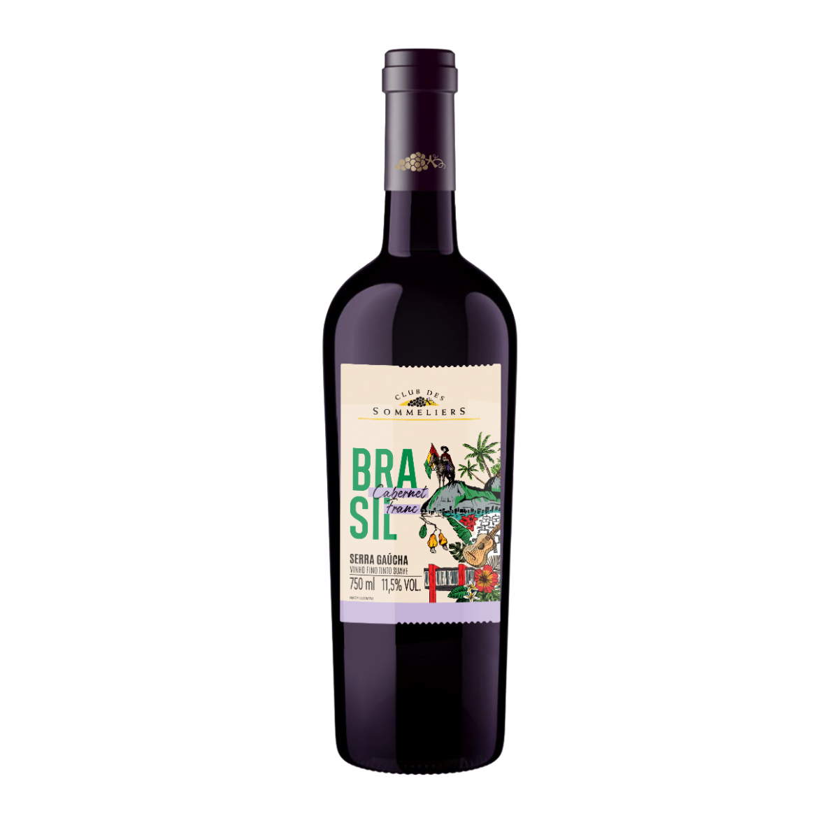 Vinho Tinto Brasileiro Clube Des Sommeliers Cabernet Franc 750ml