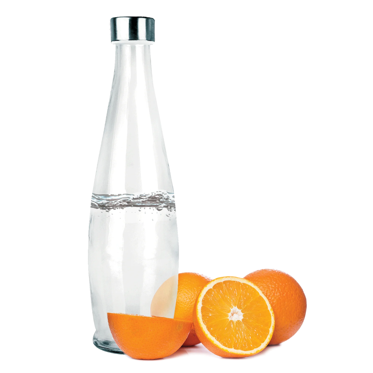 Garrafa de Vidro Acqua Tampa Plástico 1 Litro - 135586