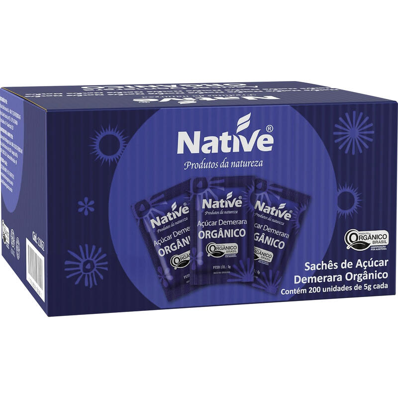 Açúcar Orgânico Native Demerara Minissachê 200x5g