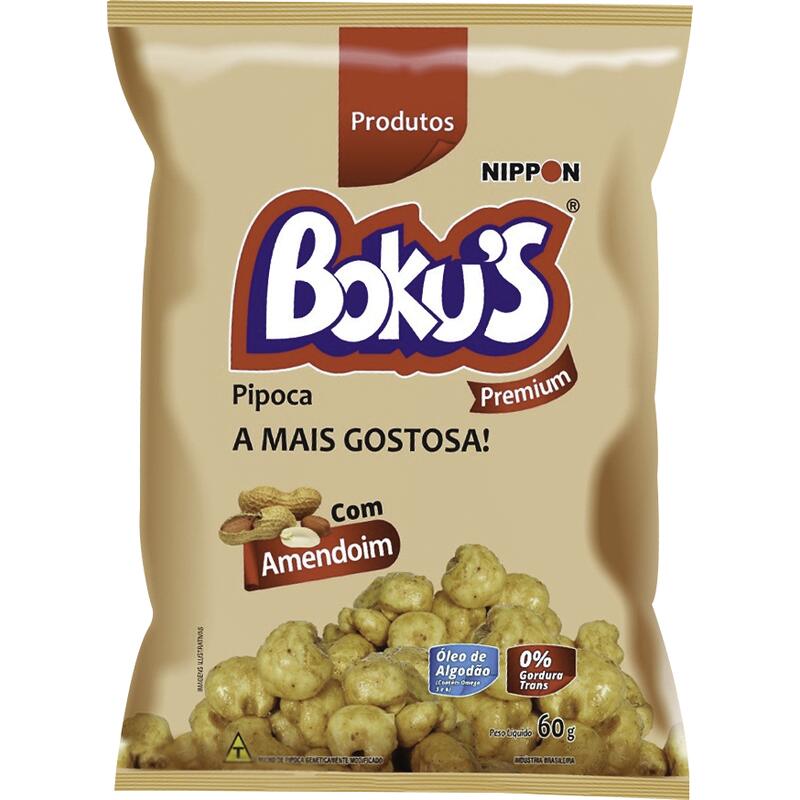 Pipoca Doce Boku's Caramelo com Amendoim 60g