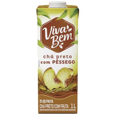 Chá Preto Viva Bem Pêssego 1L