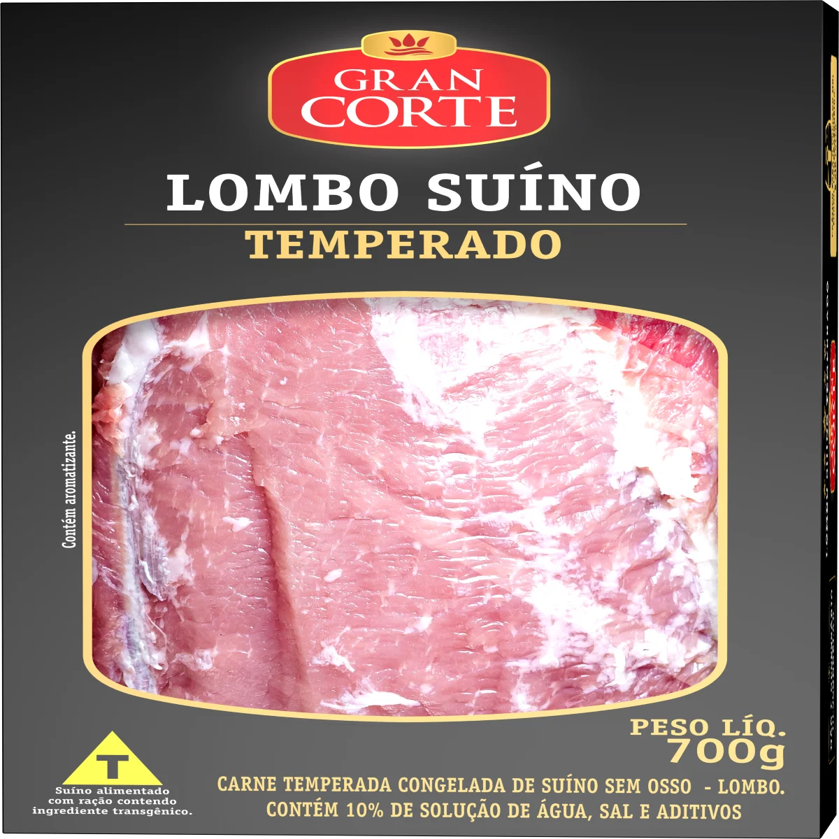 Lombo Suíno Temperado GRAN CORTE 700g