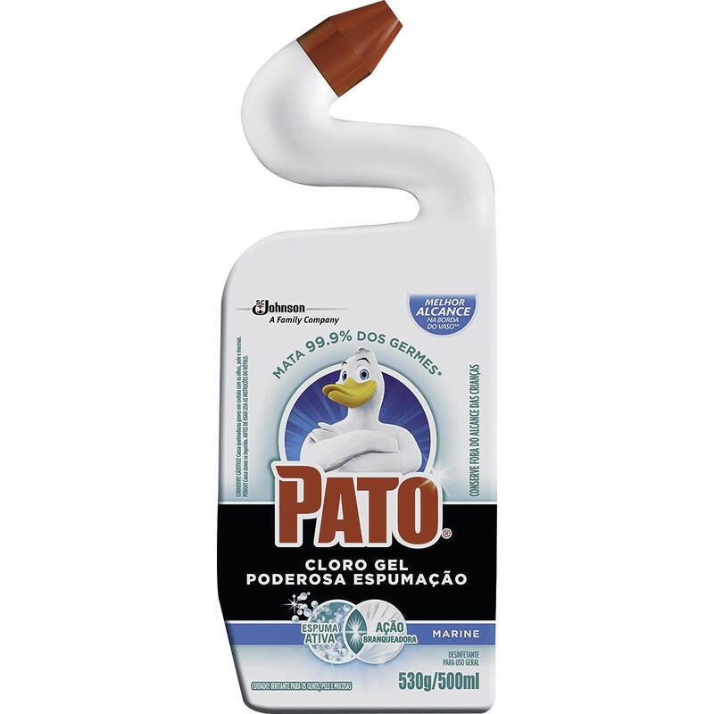 Limpador Sanitário PATO Cloro Gel Ativo Marine 500ml