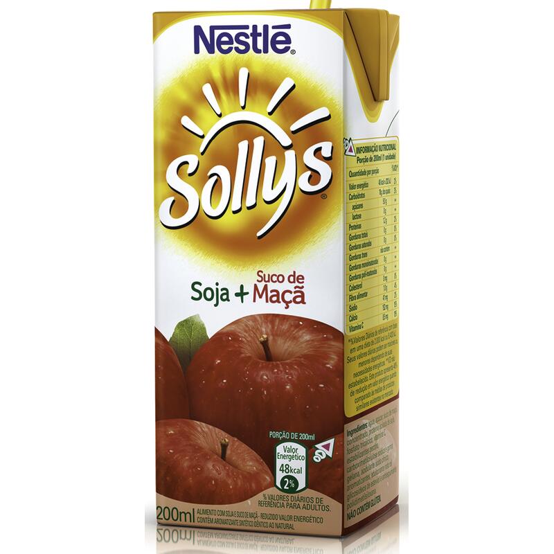 Alimento Sollys Maçã 200ml
