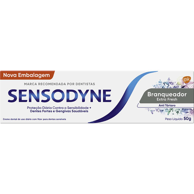 Creme Dental Sensodyne Branqueador Extra Fresh 50g