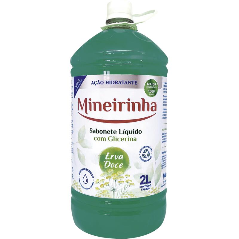 Sabonete Líquido Mineirinha Erva Doce 2L