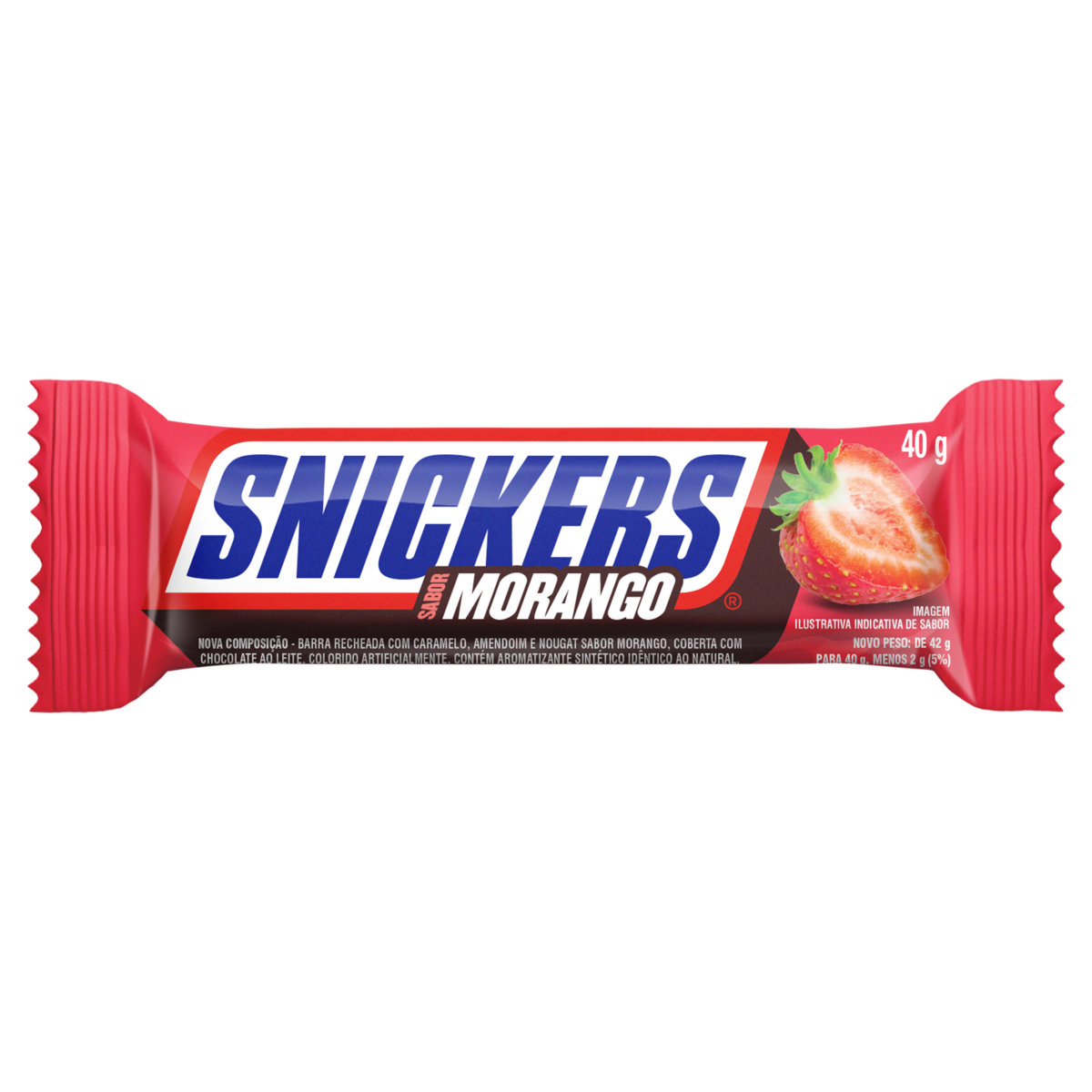 Chocolate Morango Snickers Pacote 40g