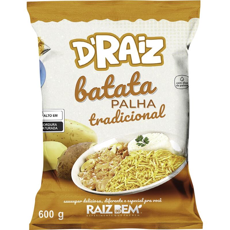 Batata Palha Raiz do Bem Tradicional 600g