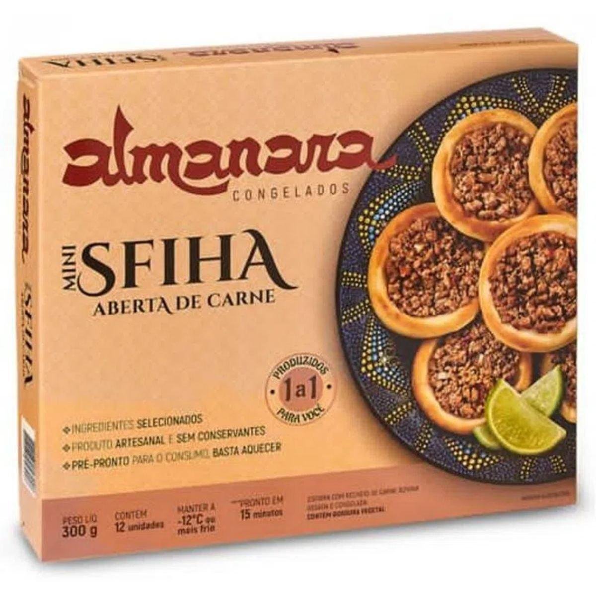 Mini Esfiha Aberta de Carne Almanara Congelados 300g