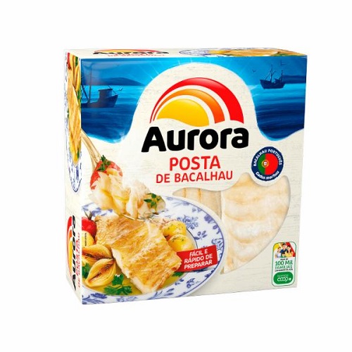 Posta de Bacalhau Aurora Congelada Dessalgada 800g