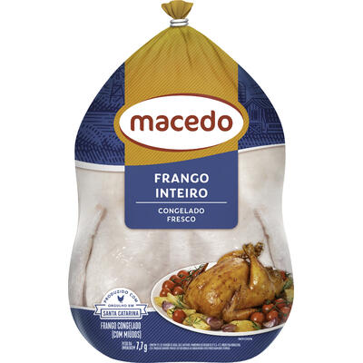 Frango Inteiro Macedo Cong Preço por quilo no pacote