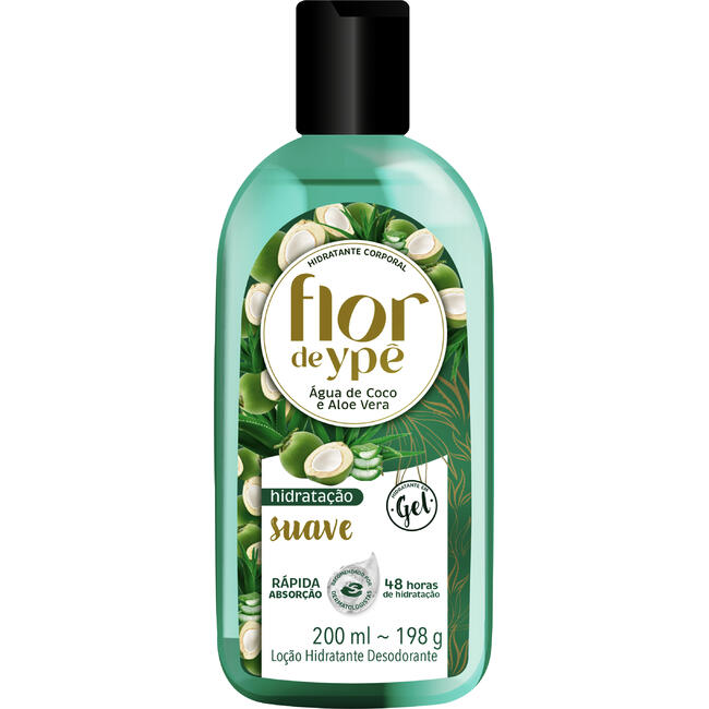 Hidratante Corporal Flor De Ypê Água De Coco E Aloe Vera 200ml