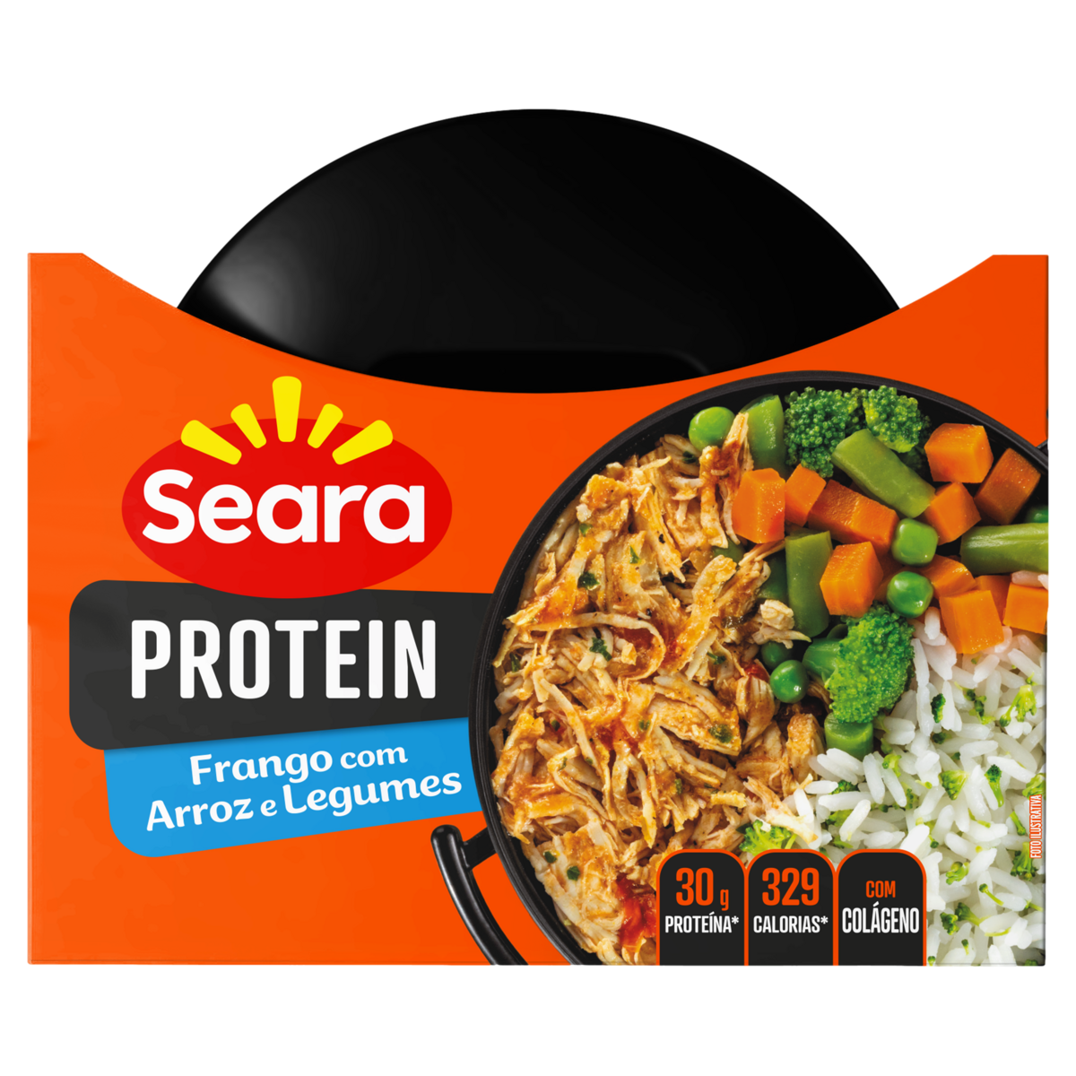 Frango SEARA Protein com Legumes,Arroz e Brócolis 270g