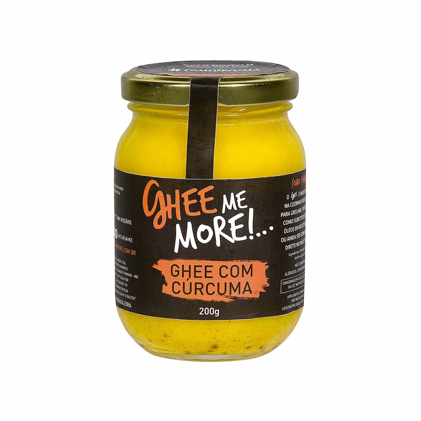 Manteiga Ghee com Cúrcuma sem Sal Ghee me More 200g