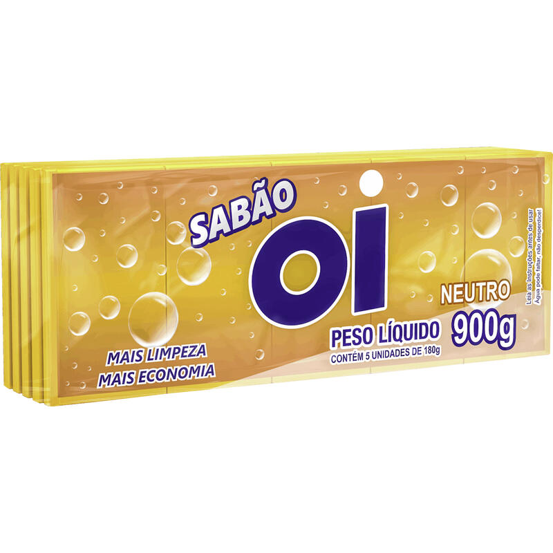 Sabão em Pedaço OI Neutro 5x180g
