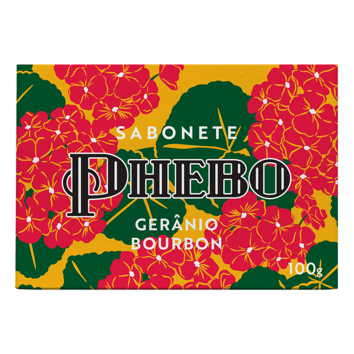 Sabonete Barra Gerânio Bourbon Phebo Caixa 100g