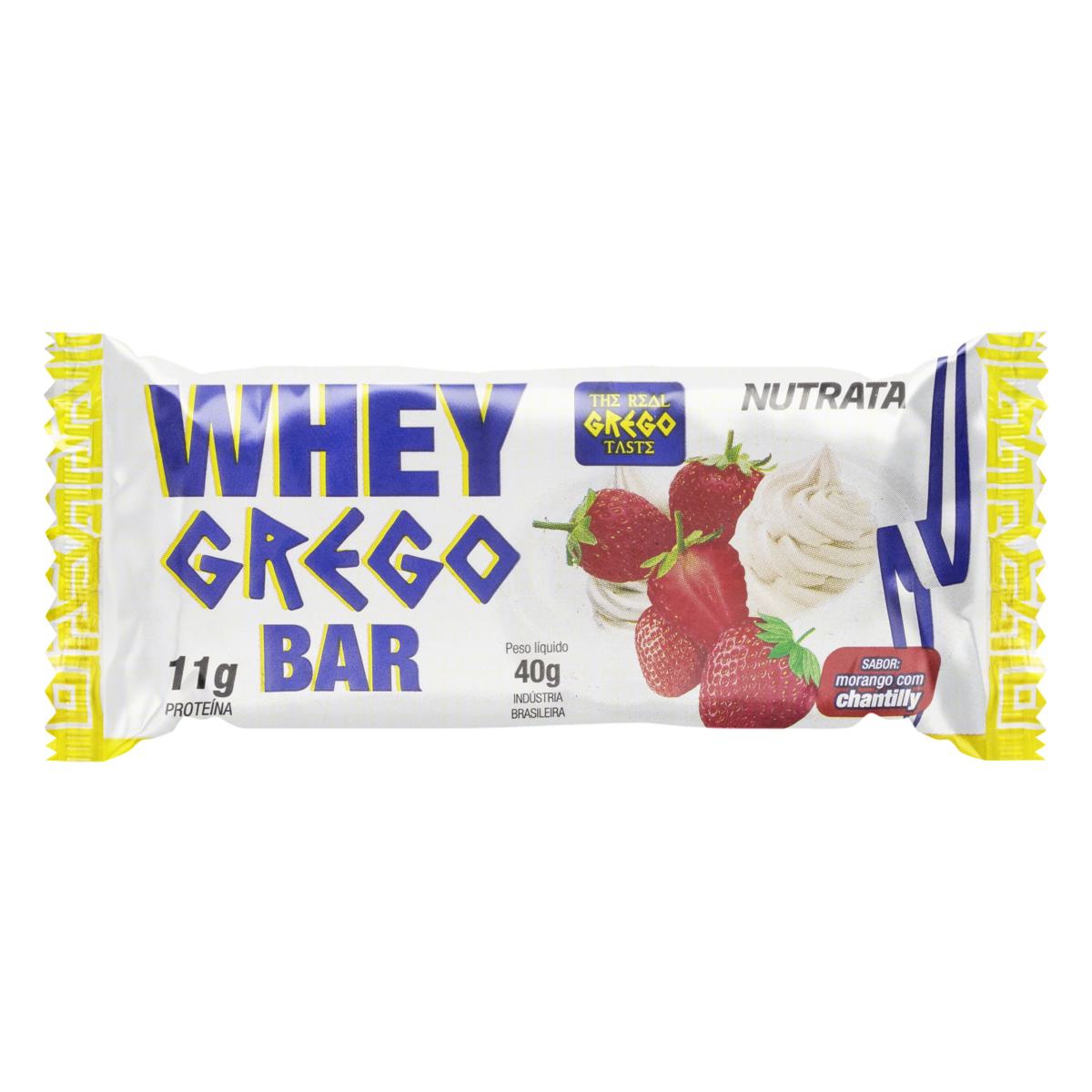Barra de Proteína Morango Whey Grego 40g