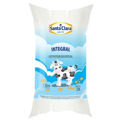 Leite Santa Clara Pasteurizado Integral 1l