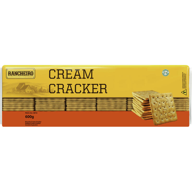 Biscoito Rancheiro Cream Cracker 600g