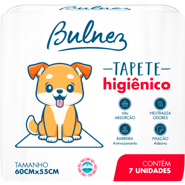 Tapete Higiênico para Cães Bulnez 60x55cm 7 un