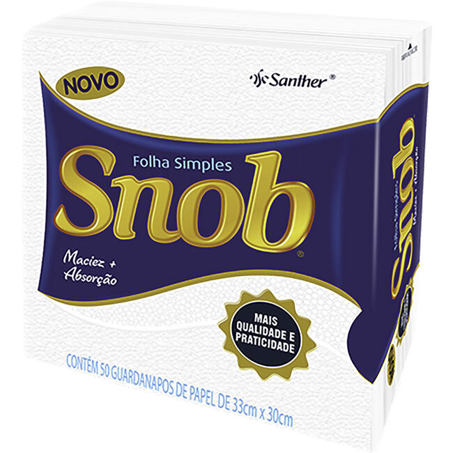 Guardanapo de Papel Snob 33x30cm 50 un