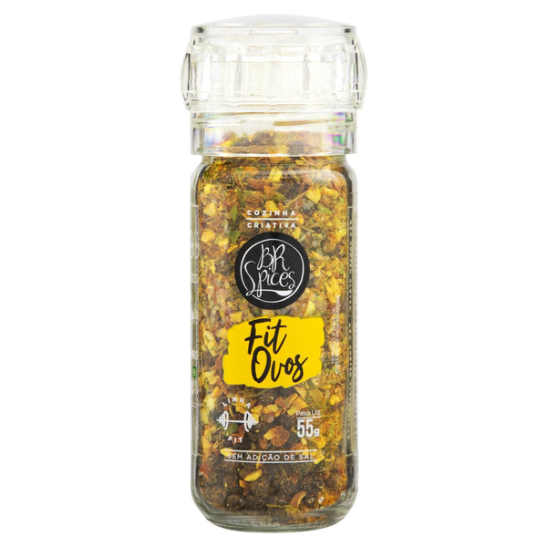 Tempero para Ovos com Moedor Zero Sódio BR Spices Fit 55g
