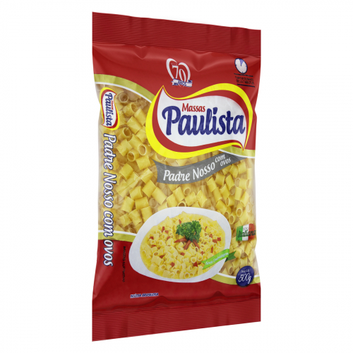 Macarrão Com Ovos Padre Nosso Massas Paulista Pacote 500g