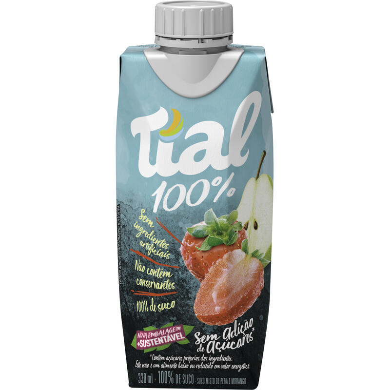 Suco Integral Tial Morango e Pera 330ml