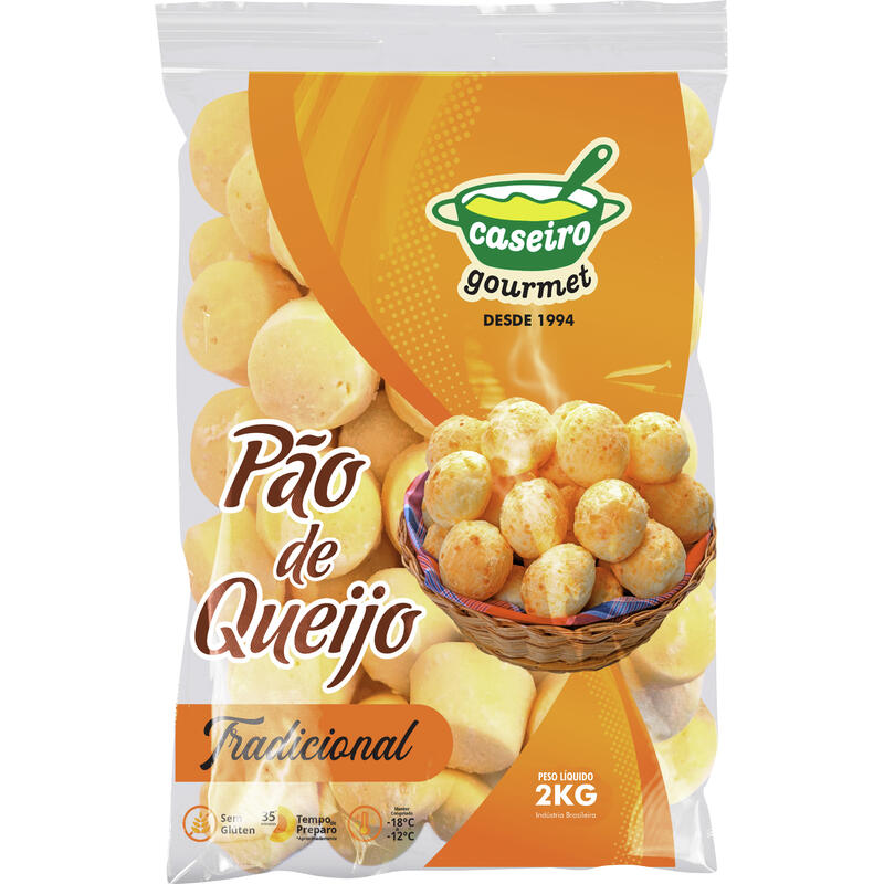 Pão de Queijo Caseiro Gourmet Tradicional 2kg