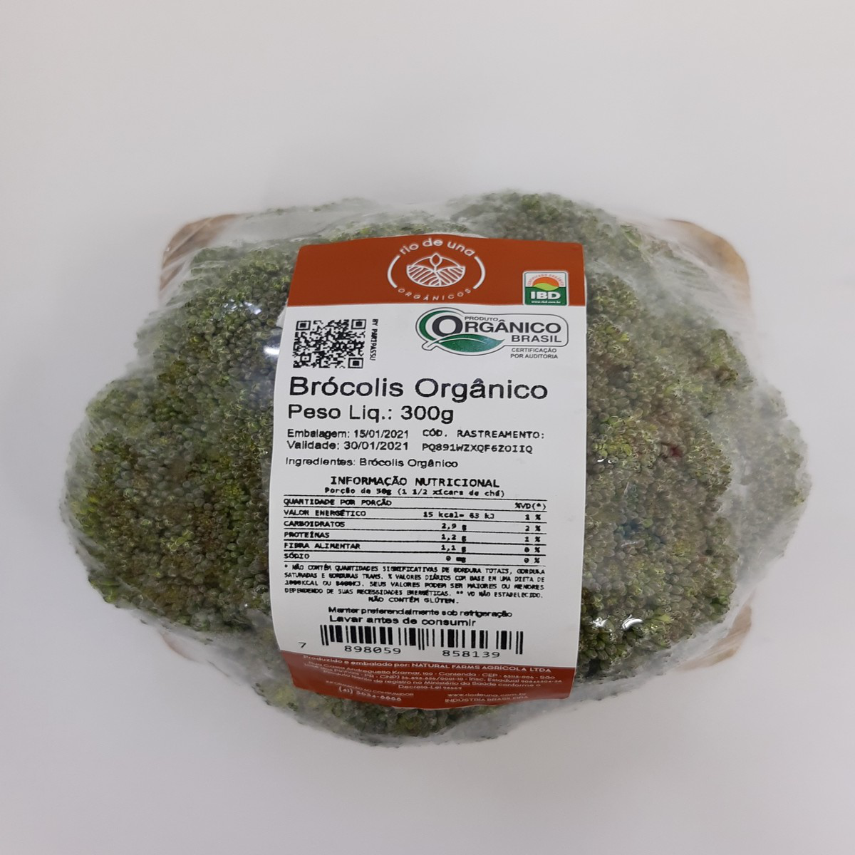 Brócolis Orgânico RIO DE UNA 300g