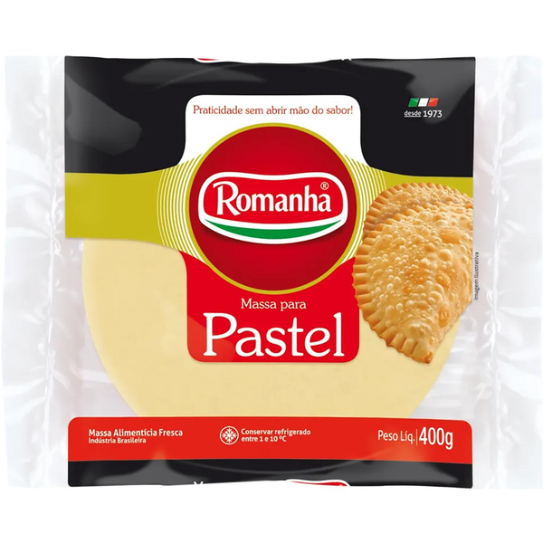 Massa de Pastel Romanha Disco Lanche 400g