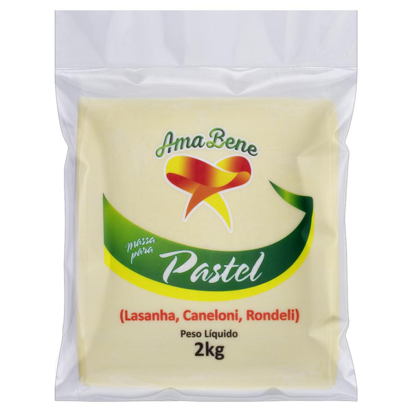 Massa para Pastel Amábile 2Kg - Quadrada
