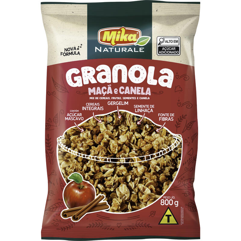 Granola Mika Maçã e Canela 800g