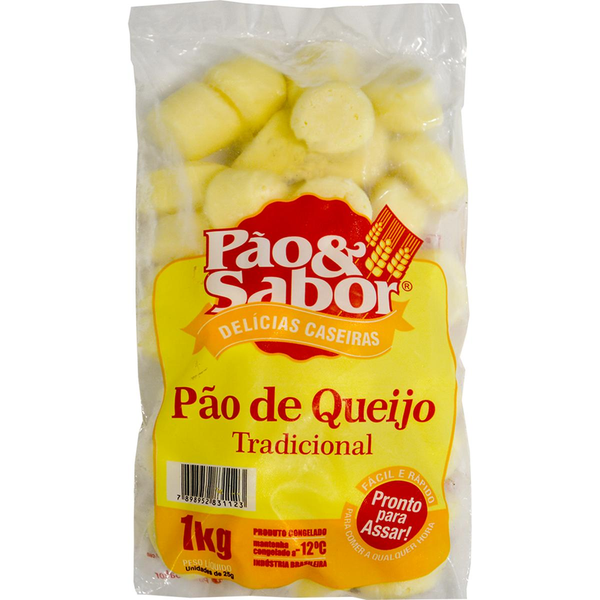 Pão de Queijo Pão&Sabor 1kg - Tradicional