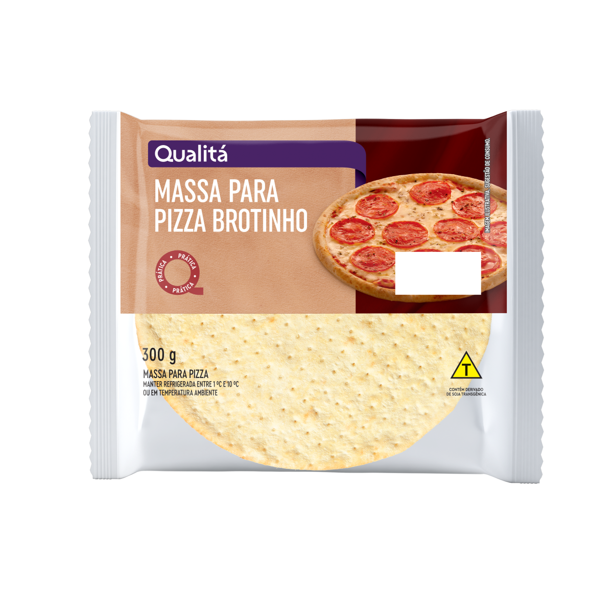 Massa Para Pizza Brotinho Qualitá Pacote 300g