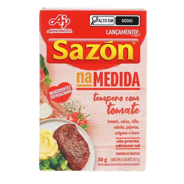 Tempero Sazón 30g - Na Medida - Tomate