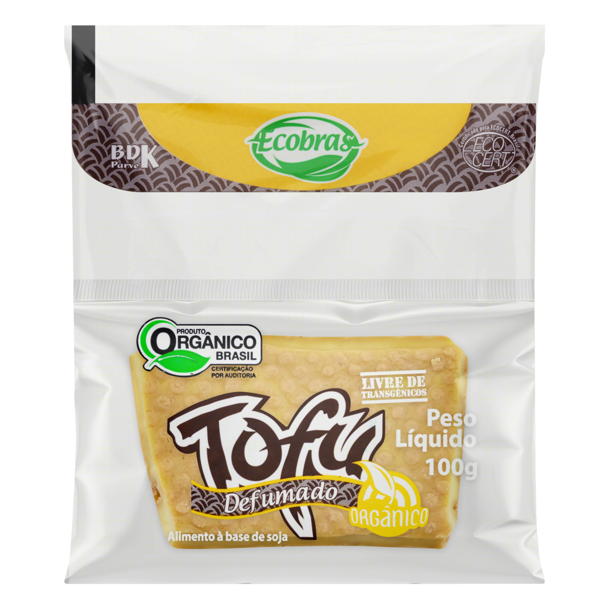 Tofu Defumado Orgânico Ecobras Pacote 100g