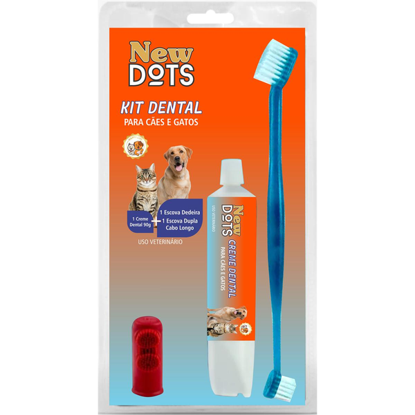 Conjunto New Dots 90g - Creme Dental + Escova