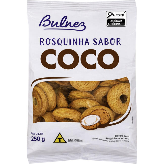 Biscoito Rosquinha Bulnez Coco 250g