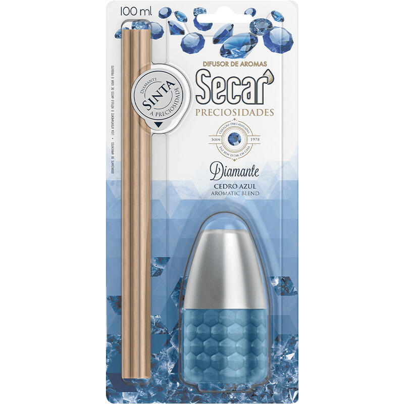 Difusor de Aromas Secar Diamante Azul 100ml