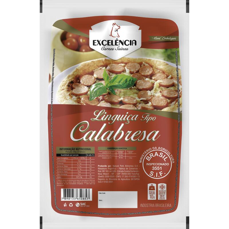 Linguiça Calabresa Excelência Porc Preço por quilo na peça