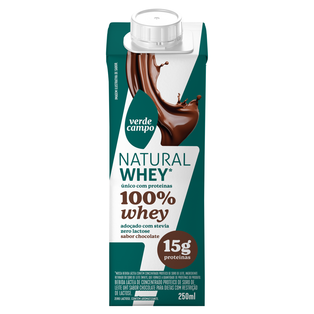 Shake Verde Campo Whey Chocolate 250ml