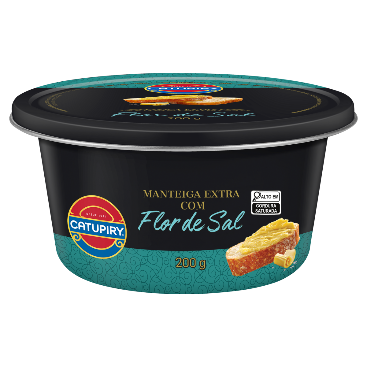 Manteiga de Primeira Qualidade com Flor de Sal Catupiry Lata 200g