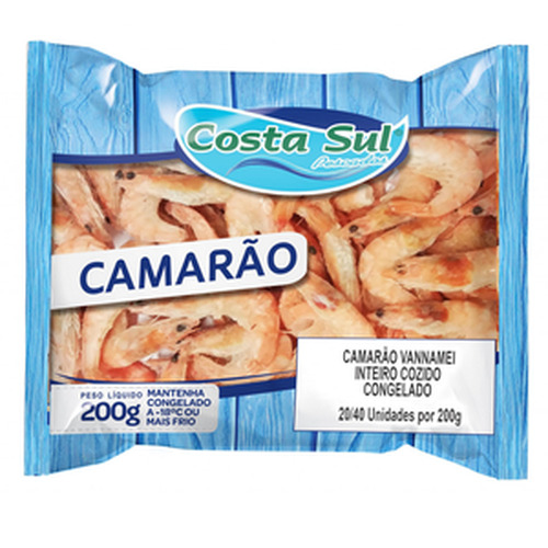 Camarão Inteiro Costa Sul 200g