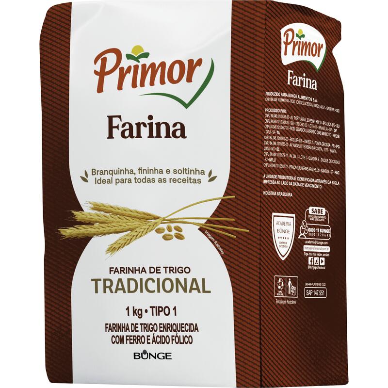 Farinha de Trigo Primor Tipo 1 1kg