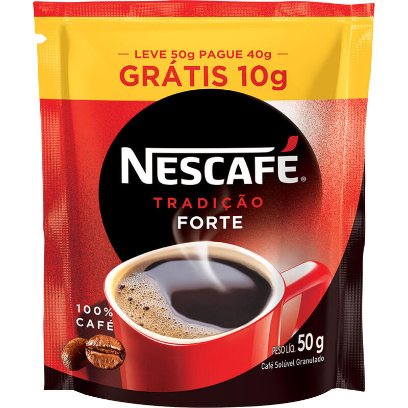 Café Solúvel Nescafé Tradição LV 50g PG 40g
