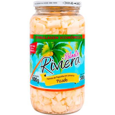 Palmito de Pupunha Riviera Picado 500g