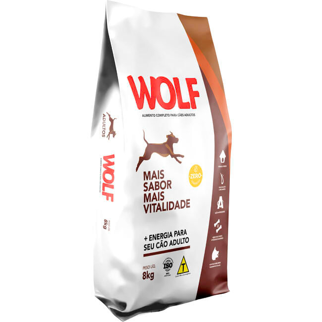 Alimento para Cães Adultos Wolf 8kg