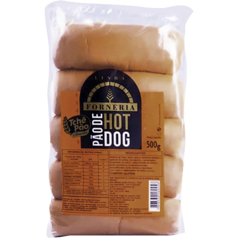 Pão de Hot Dog Tchê Pão 500g