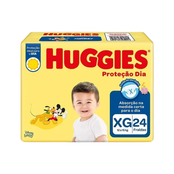 Fralda Huggies Proteção Dia Jumbo XG - C/24
